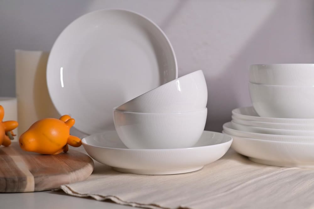 12 piece bone china dinnerware set