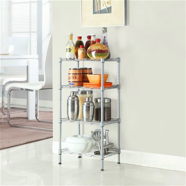 4 tier metal storage rack