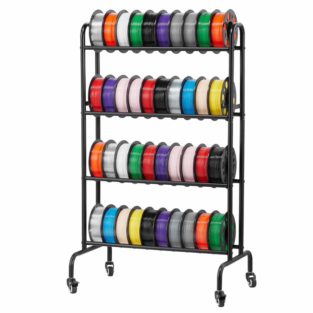 4 tier rolling storage rack