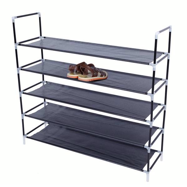 5 tier fabric shoe rack
