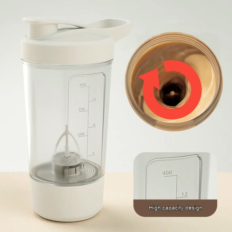 Electric shaker bottle, 400 ml