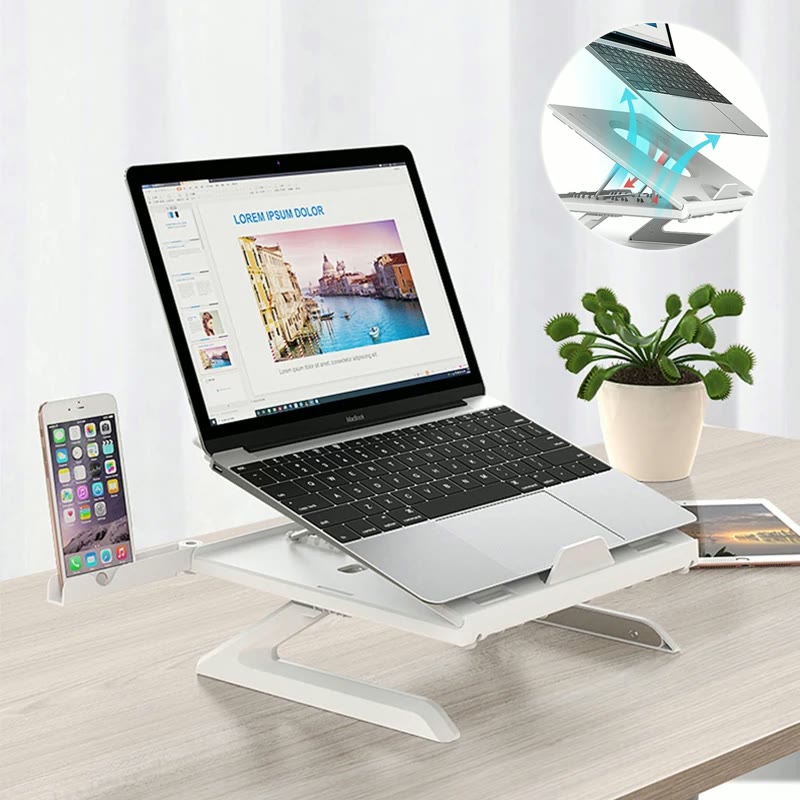 Folding laptop stand