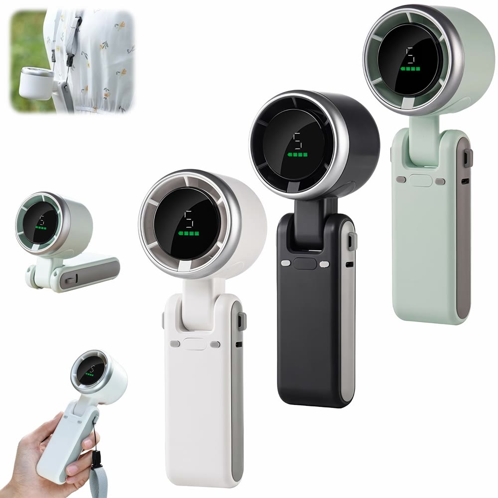 Folding mini fan