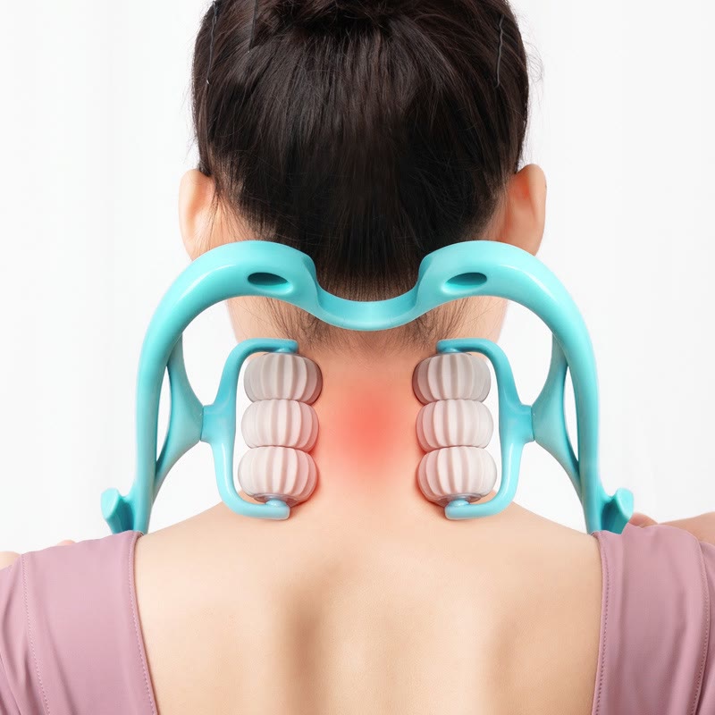 Handheld 6 roller massager