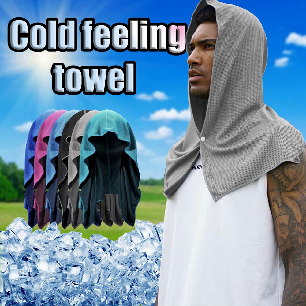 Hooded cooling towel