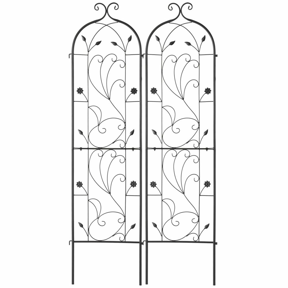Metal garden trellis, 2 pack