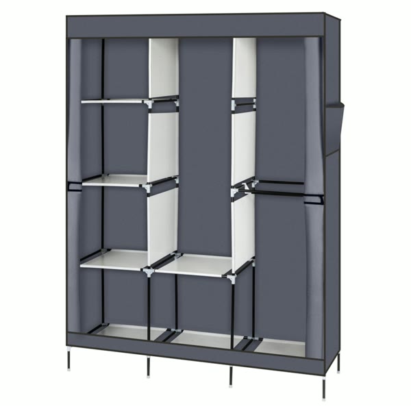 Portable wardrobe with cover