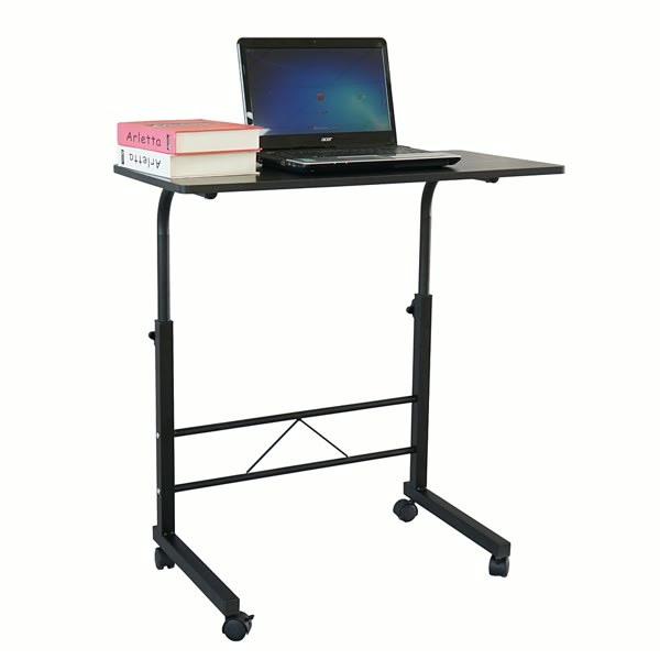 Rolling laptop table