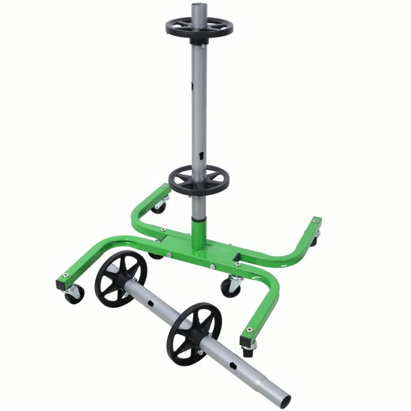 Rolling tire storage rack